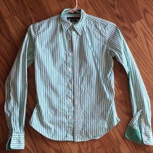 Ralph Lauren long sleeve button down polo shirt